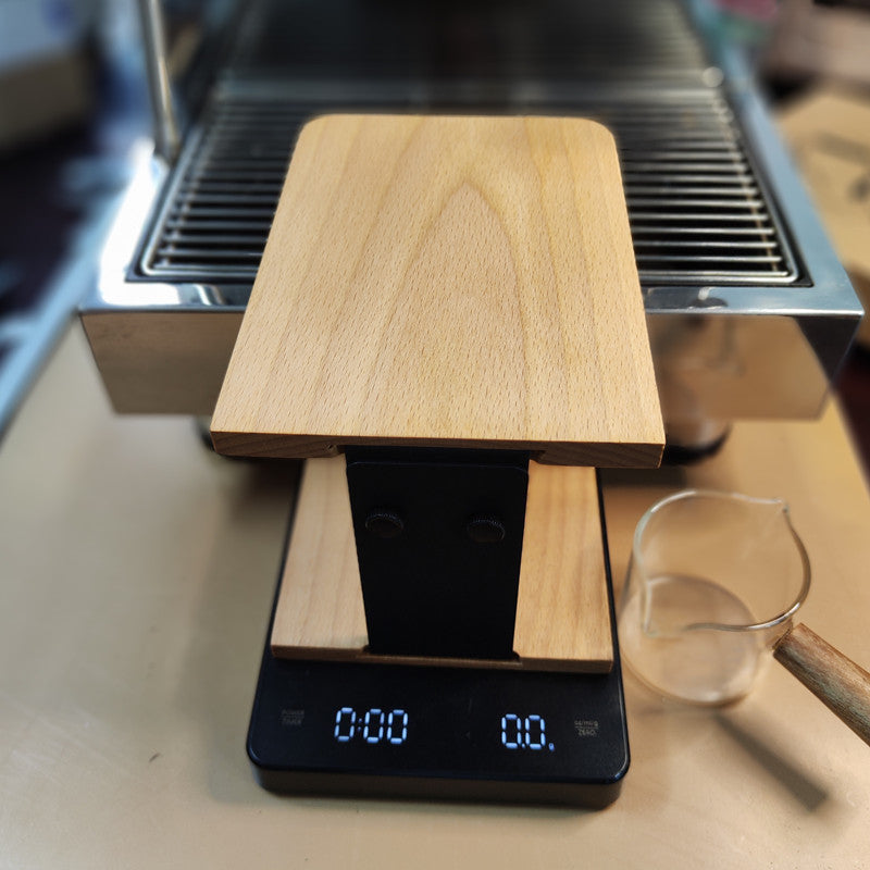 Wooden Scale Frame Italian Electronic Scale Elevated Coffee Scale Frame