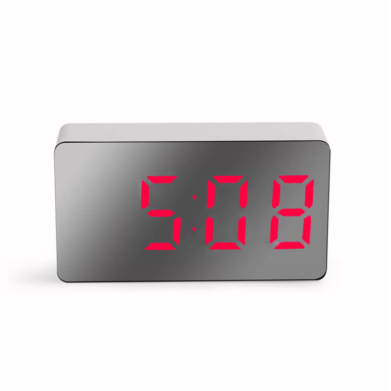 Digital Children's Alarm Clock LED Electronic Simple Mini Mirror Clock