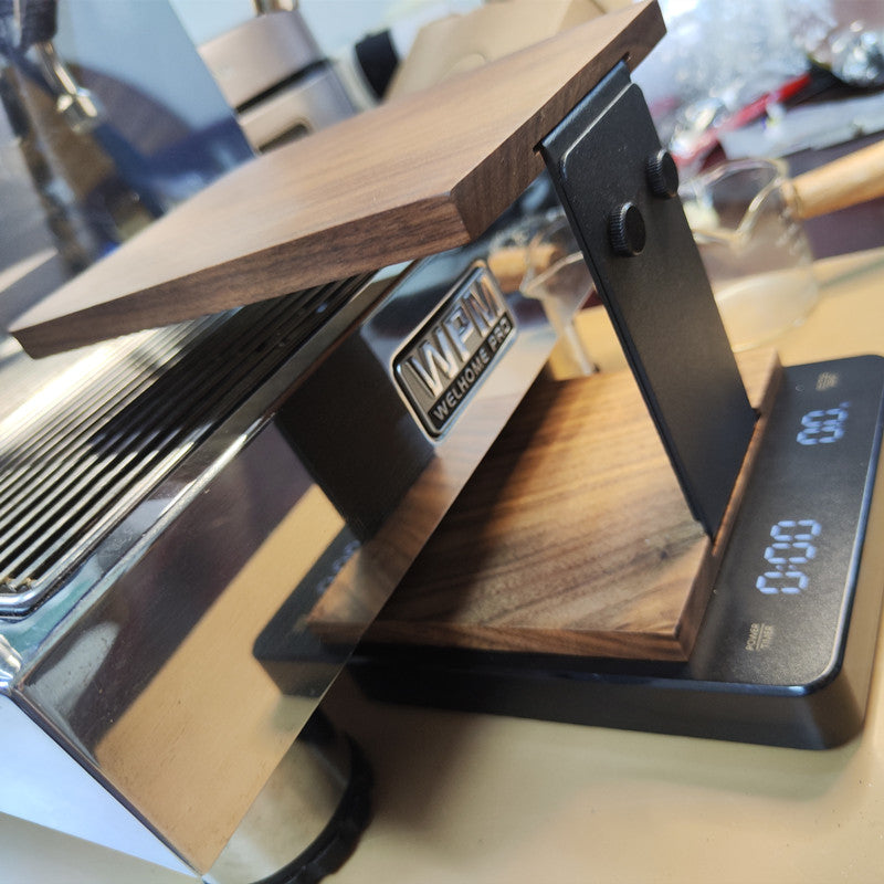Wooden Scale Frame Italian Electronic Scale Elevated Coffee Scale Frame